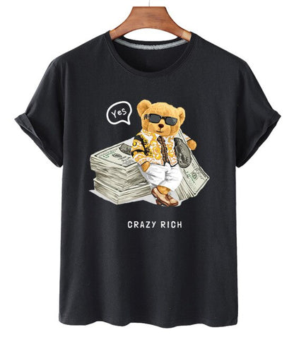 Eco-Friendly Crazy Rich Bear T-shirt