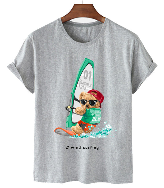 Eco-Friendly Sailing Bear T-shirt