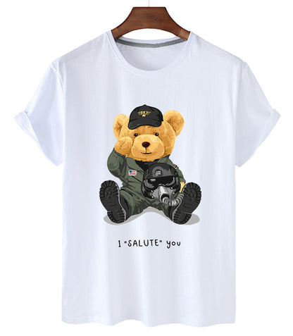 Eco-Friendly Pilot Bear T-shirt