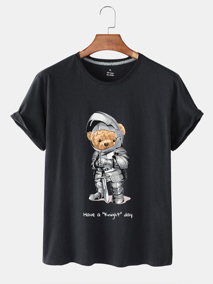 Eco-Friendly Knight Bear T-shirt