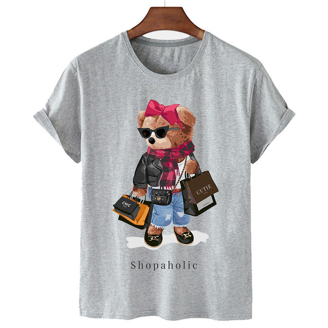 Eco-Friendly Shopaholic Bear T-shirt – Bear Tees